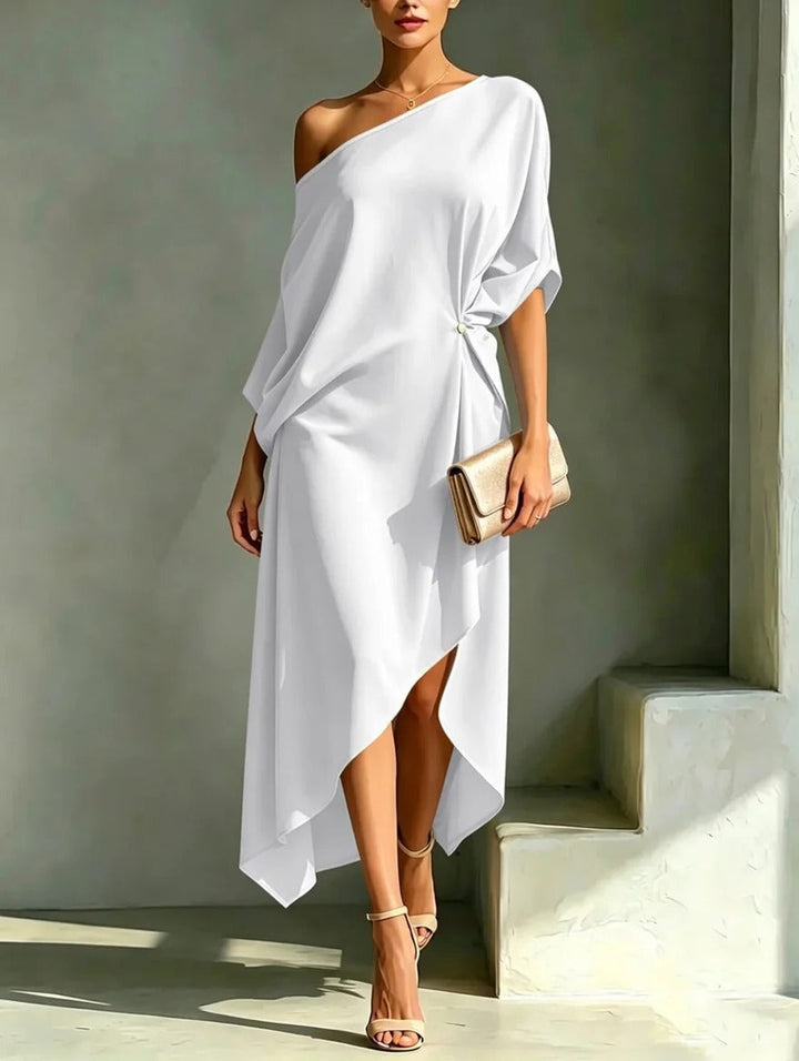 Livia asymmetrisches One-Shoulder-Abendkleid – Ansicht 3