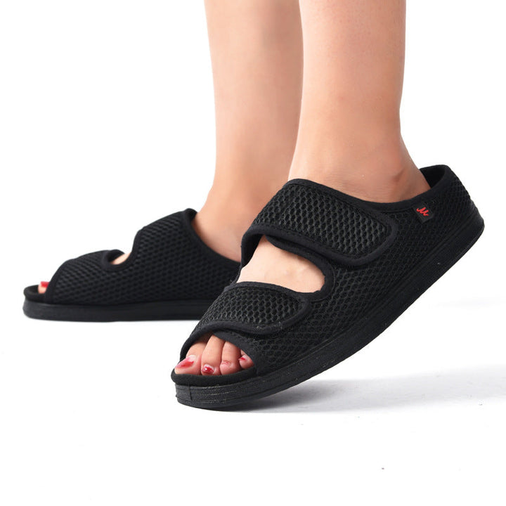 Damen Diabetikerschuhe für geschwollene Füße, atmungsaktiv und verstellbar