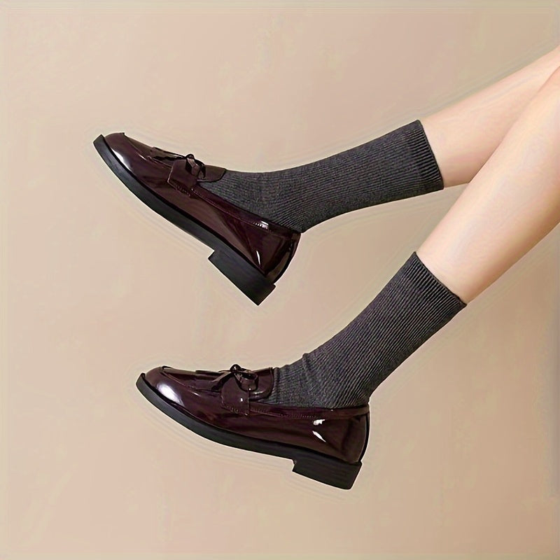 Damen Slipper mit Fransen und Schleifendetail