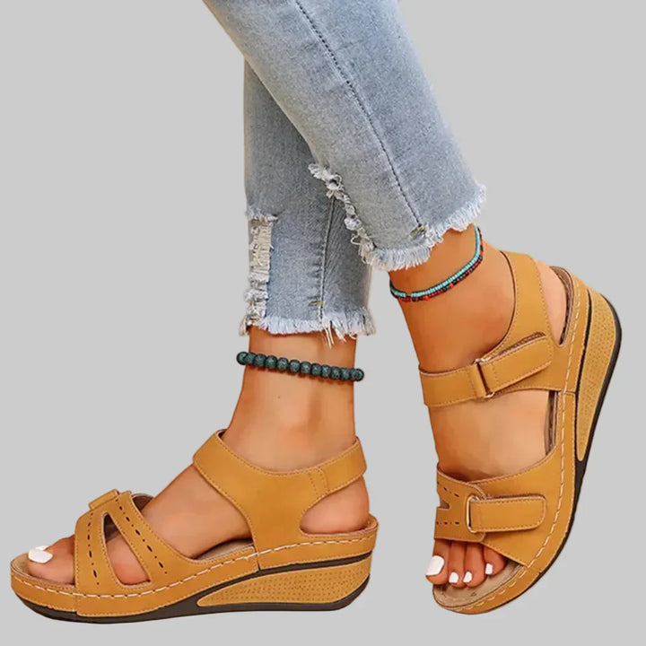 Antonia - Damen Orthopädische Keilsandalen mit bequemem Fußbett