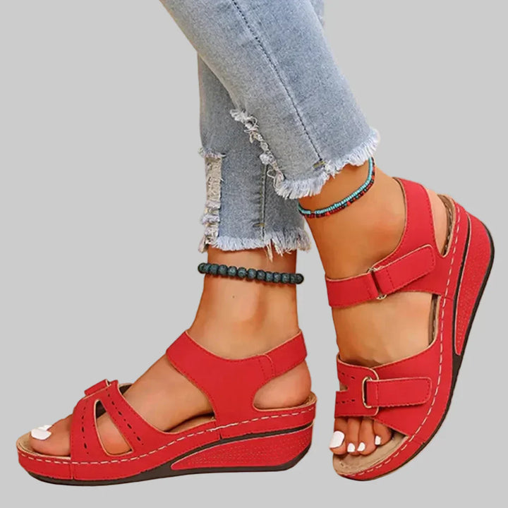 Antonia - Damen Orthopädische Keilsandalen mit bequemem Fußbett