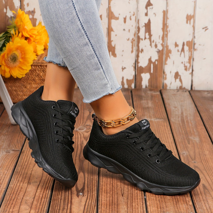 Damen Leichte Laufsneaker mit Schnürsenkeln