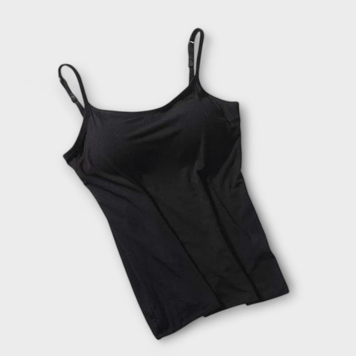Erica - Bequemes gepolstertes Tanktop mit eingebautem BH
