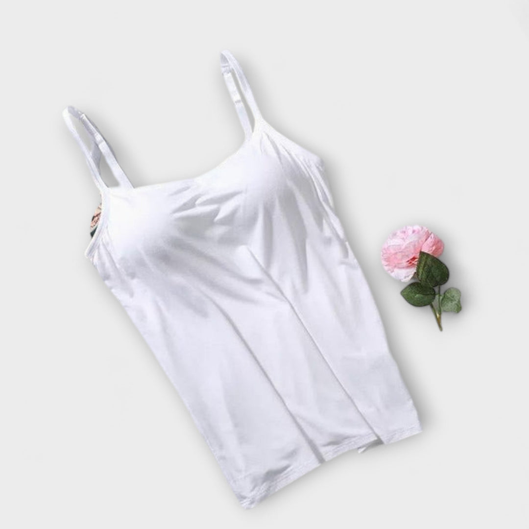Erica - Bequemes gepolstertes Tanktop mit eingebautem BH