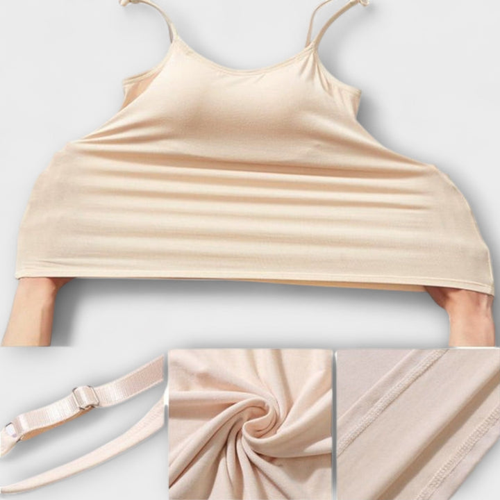 Erica - Bequemes gepolstertes Tanktop mit eingebautem BH