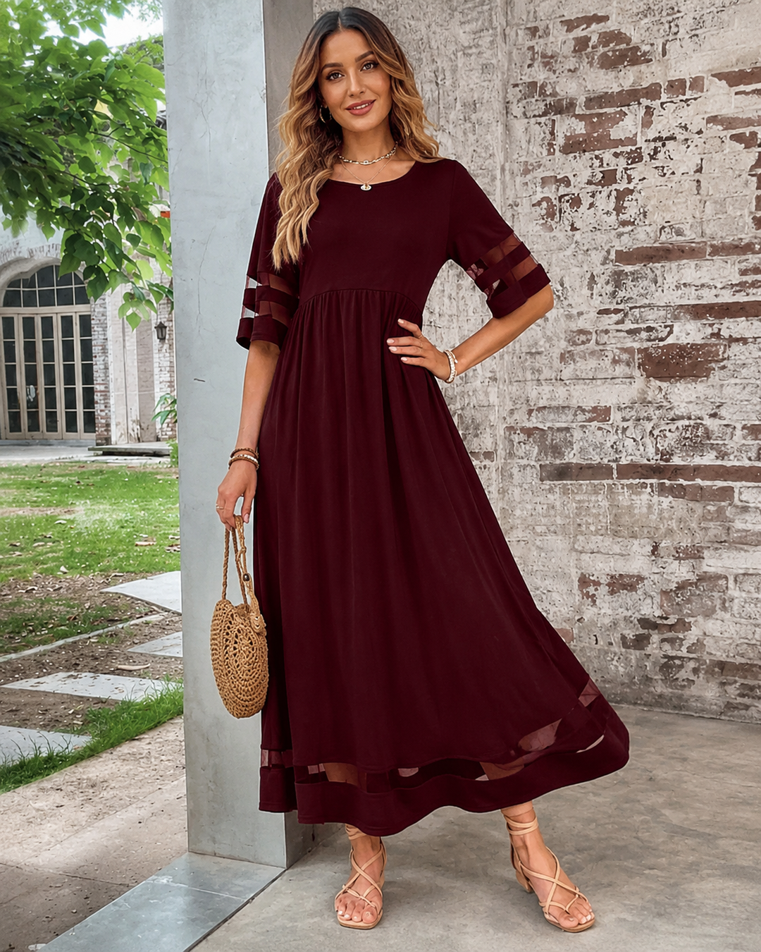 Cerelia - Bauchkaschierende Komfortkleid