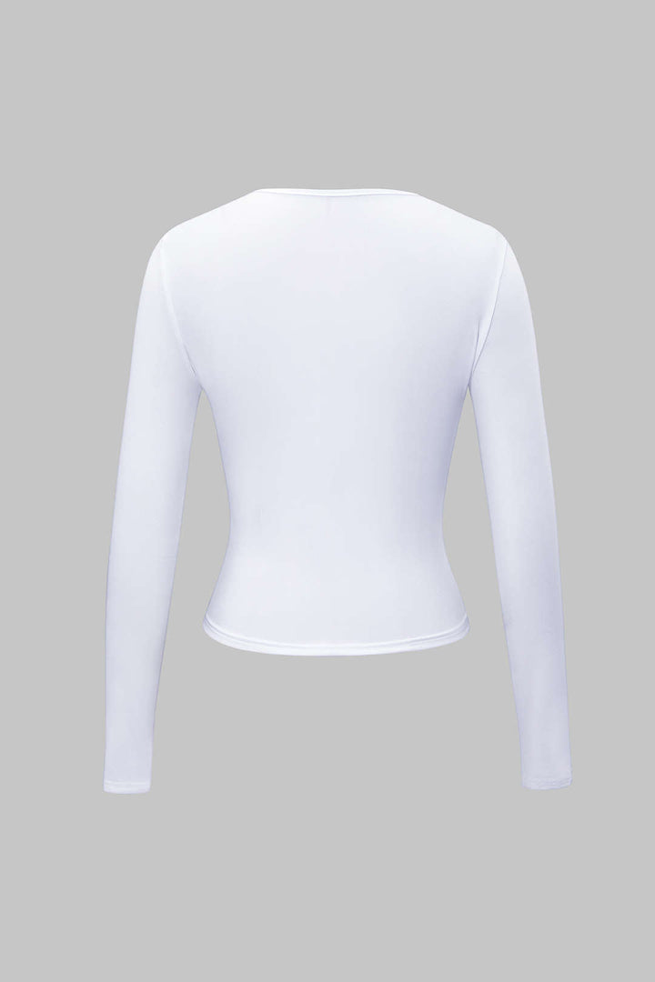 Nova | Minimalistisches Langarmshirt mit enganliegender Passform