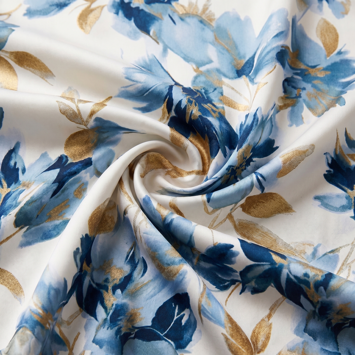 Denise - Blumenmidikleid mit Wickeldesign