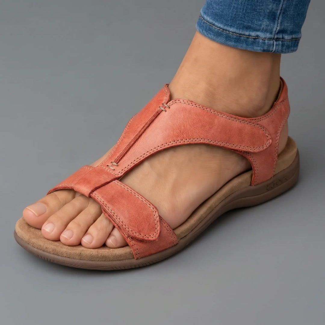 Lara ergonomische Komfort-Sandalen für Damen – Materialdetail