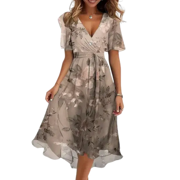 Johanna - Damen Kleid mit V-Ausschnitt