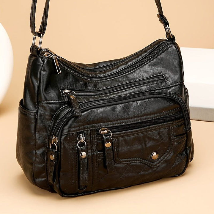 Weiche Crossbody mit mehreren Fächern und verstellbarem Riemen | Casual
