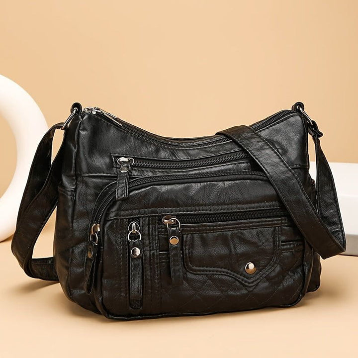 Weiche Crossbody mit mehreren Fächern und verstellbarem Riemen | Casual