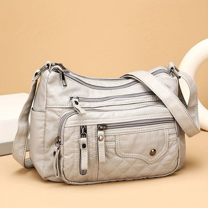 Weiche Crossbody mit mehreren Fächern und verstellbarem Riemen | Casual