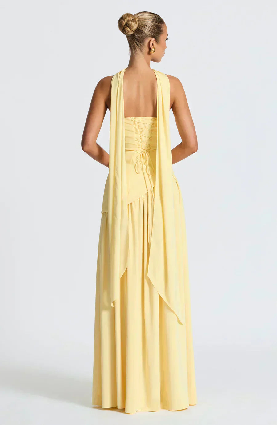 Frauen Hochzeitsgast Asymmetrisches Maxikleid