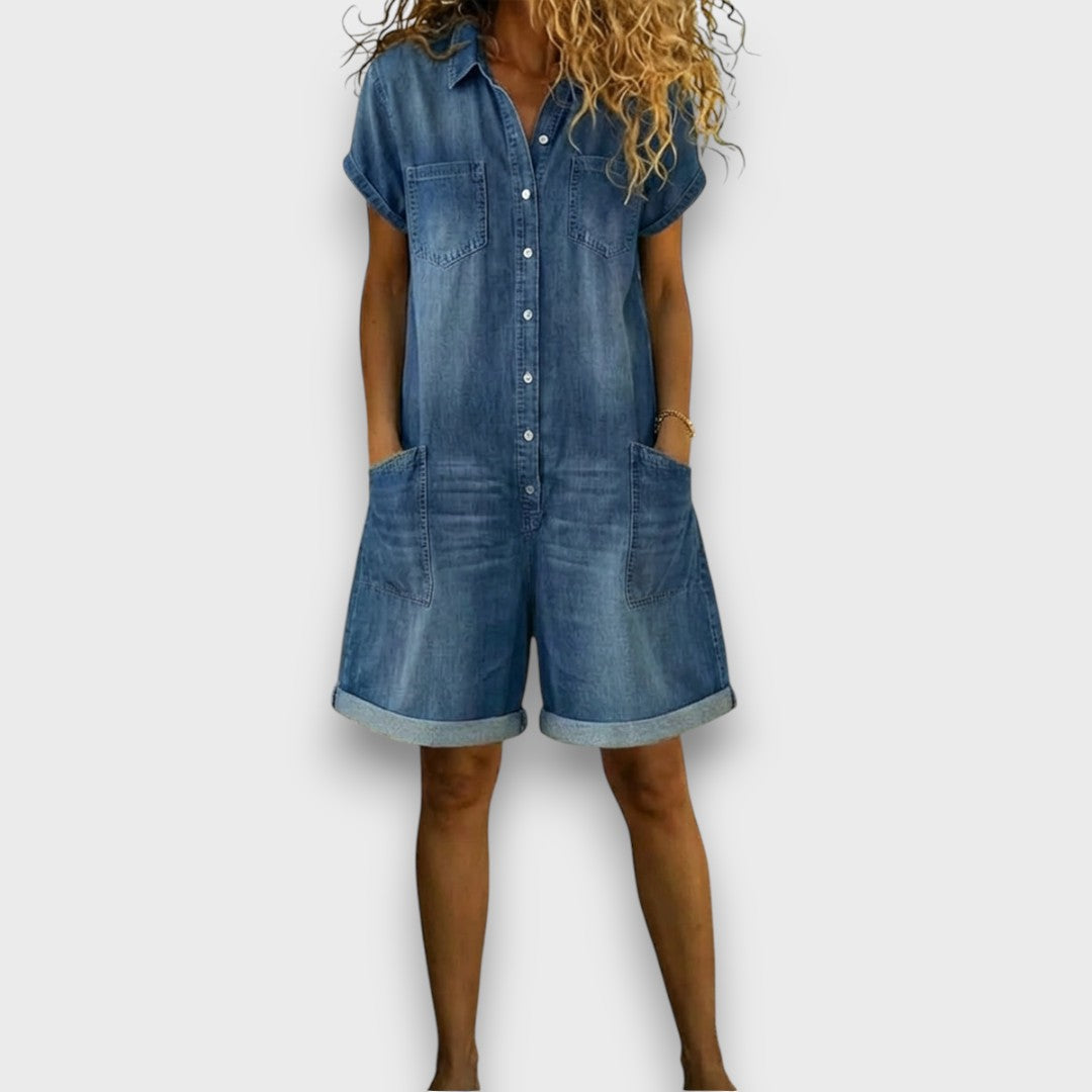 Joan Vintage-Shorts im Denim-Look von Maria Zürich — Vorderansicht