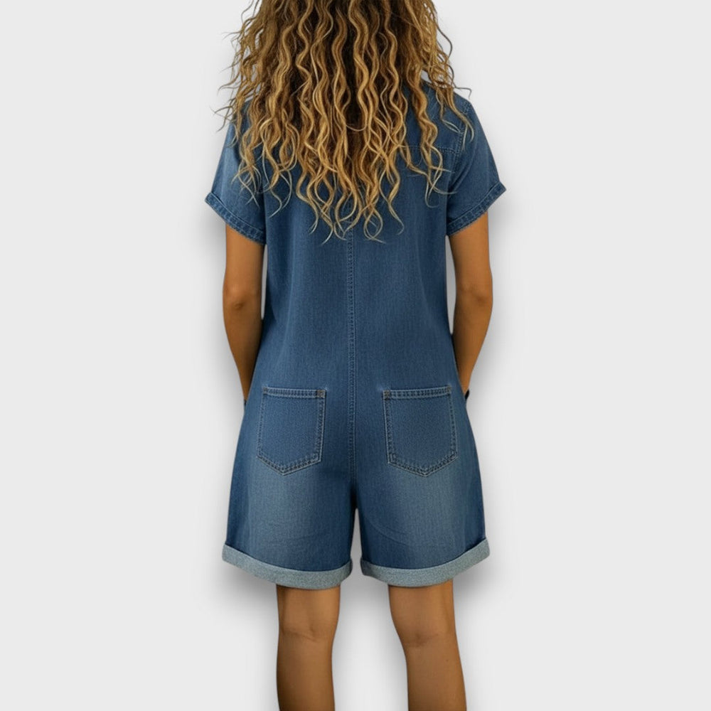 Joan Vintage-Shorts im Denim-Look von Maria Zürich — Seitenansicht
