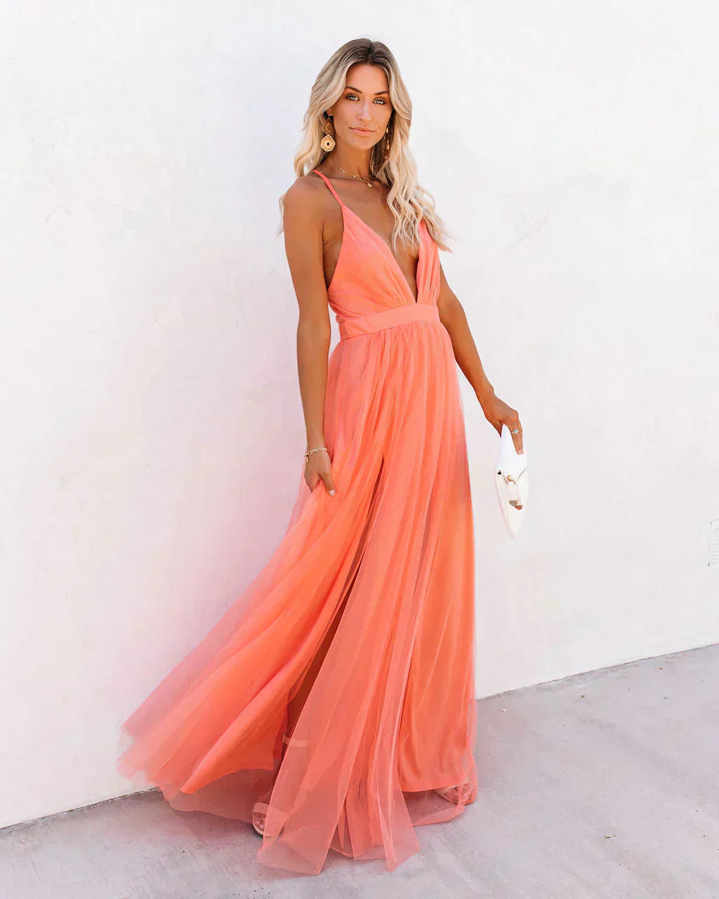 Carla - Damen Trägerkleid mit elegantem Design