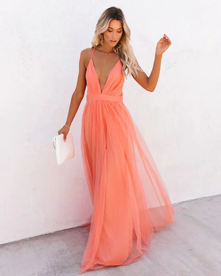 Carla - Damen Trägerkleid mit elegantem Design