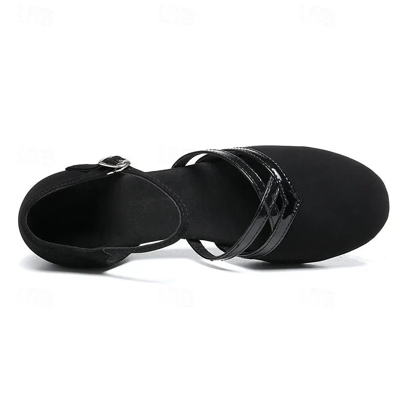 Damen Wildleder Tanzschuhe mit flacher Sohle und Schnürung