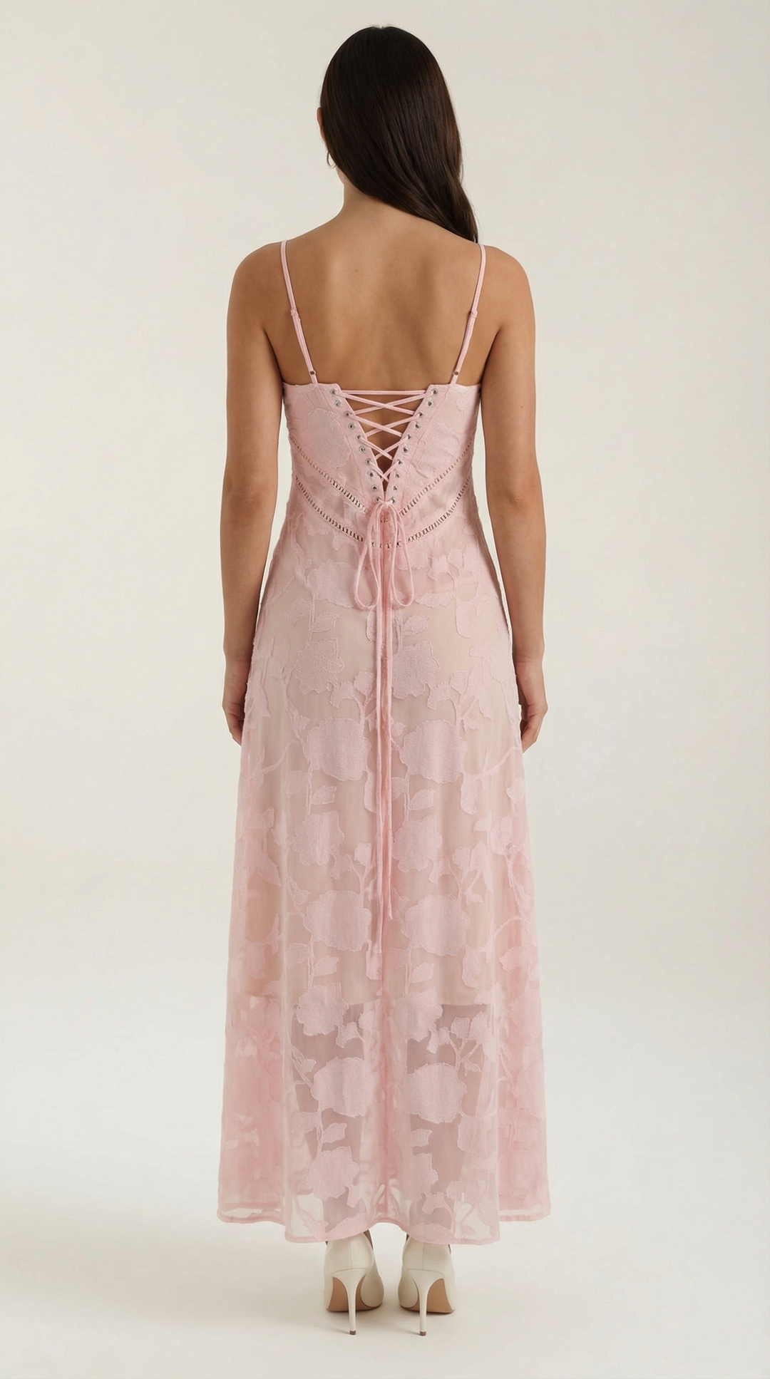 Arabelle Maxikleid mit Jacquard-Stoff