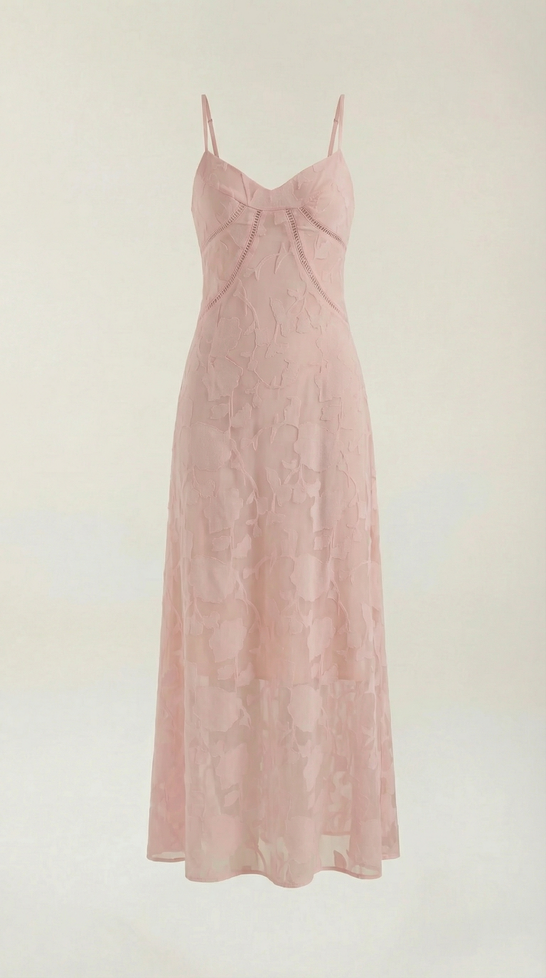 Arabelle Maxikleid mit Jacquard-Stoff