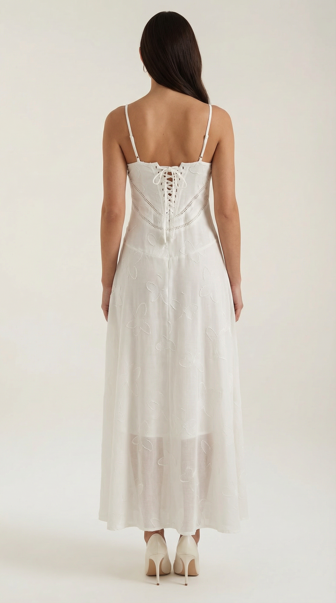 Arabelle Maxikleid mit Jacquard-Stoff
