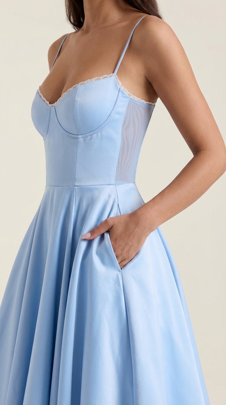 Isolde Tüll-Midikleid