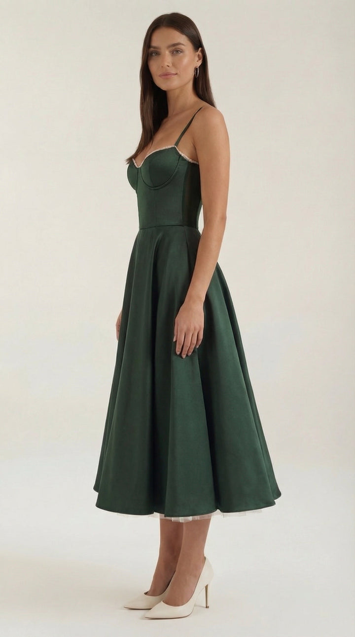 Isolde Tüll-Midikleid