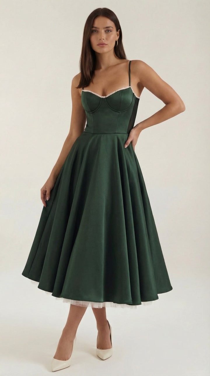 Isolde Tüll-Midikleid