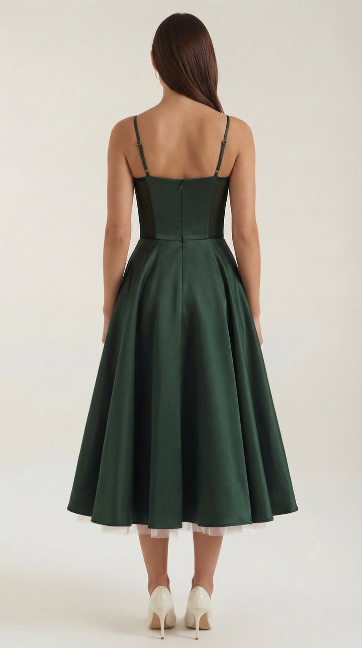 Isolde Tüll-Midikleid