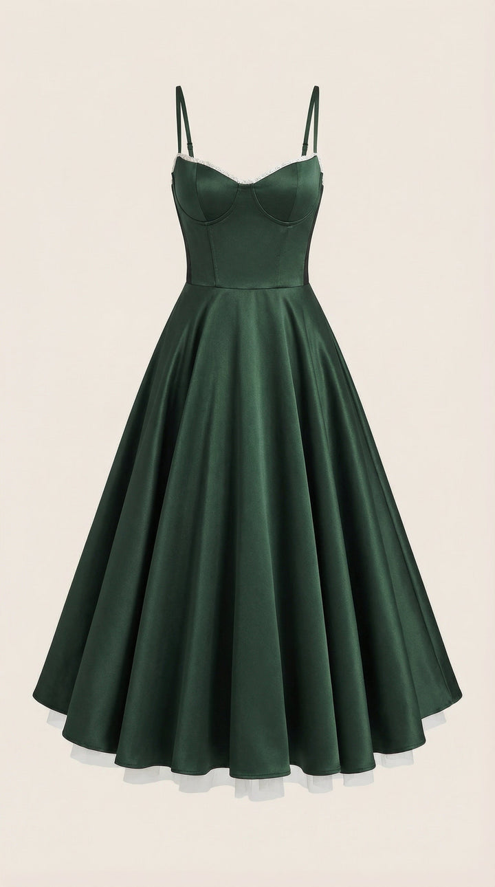 Isolde Tüll-Midikleid