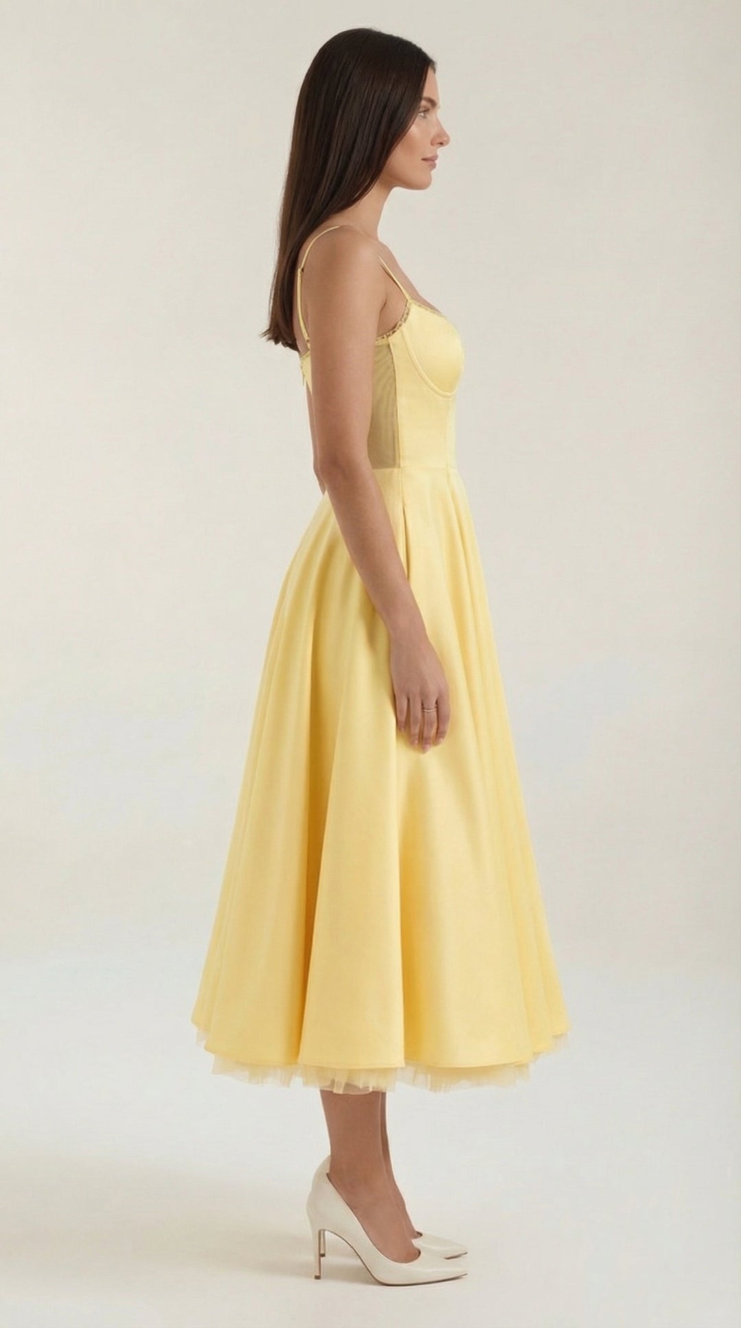 Isolde Tüll-Midikleid