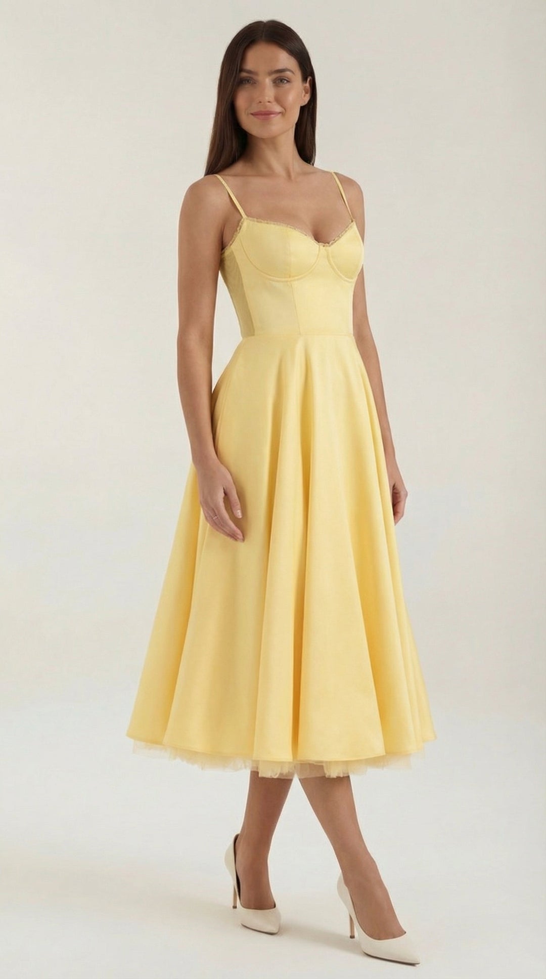 Isolde Tüll-Midikleid