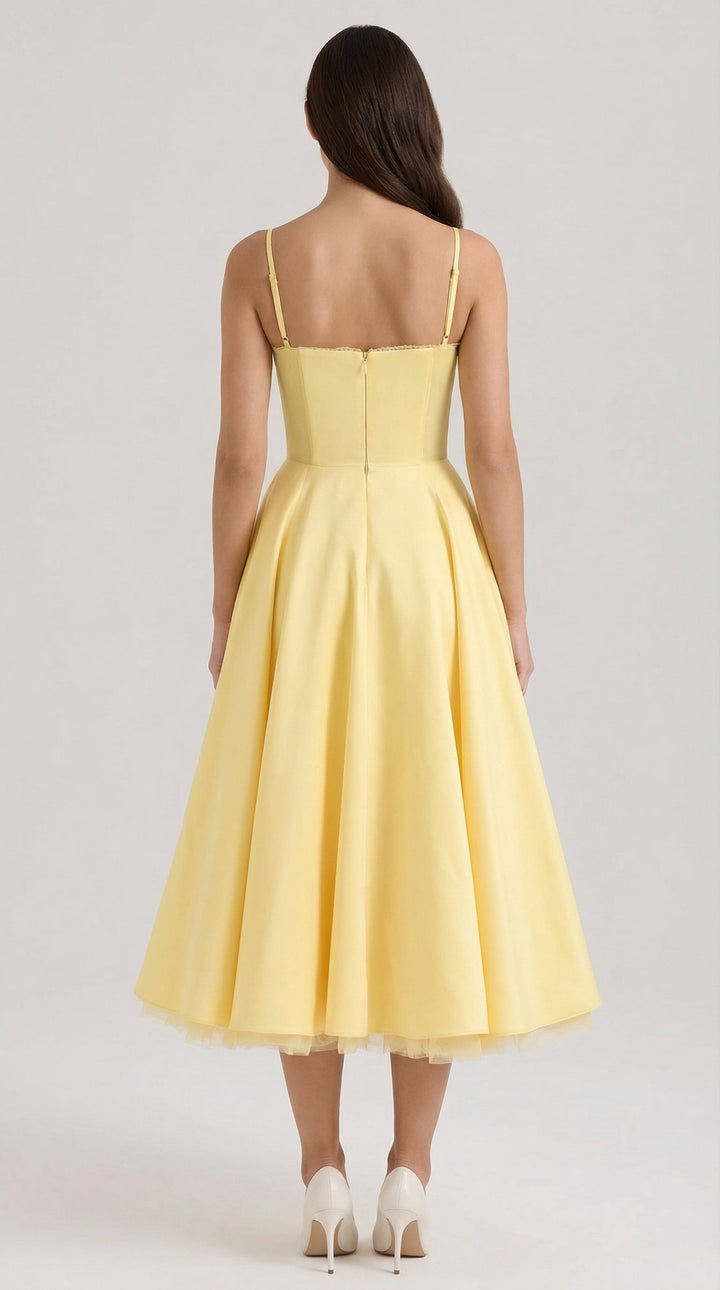 Isolde Tüll-Midikleid