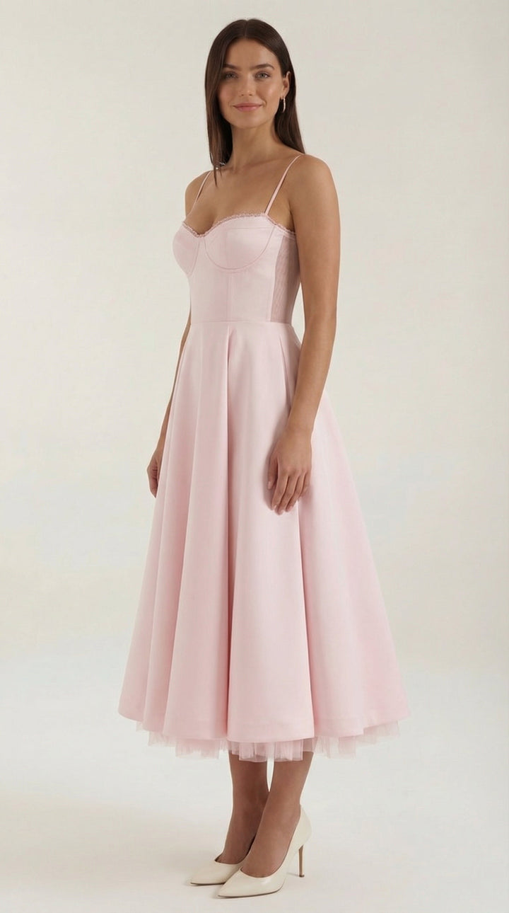 Isolde Tüll-Midikleid