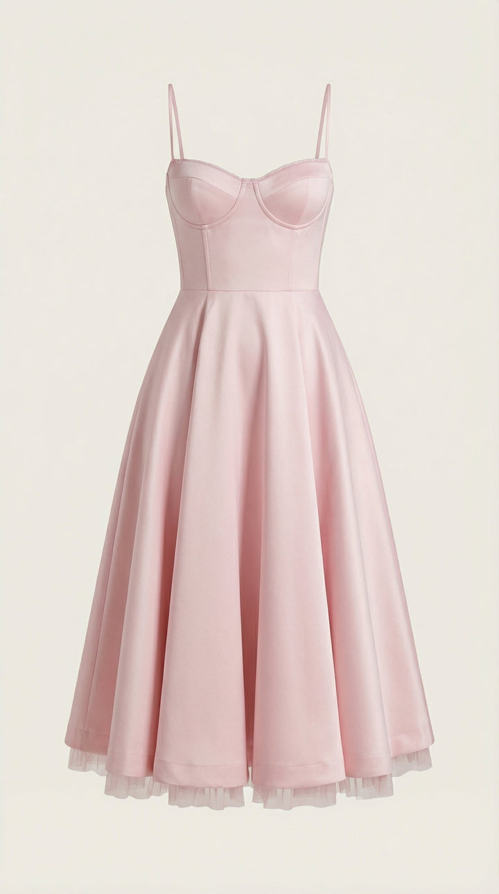 Isolde Tüll-Midikleid