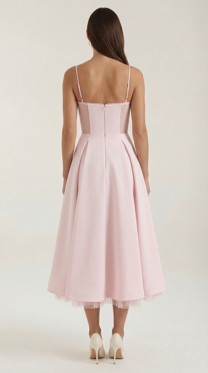 Isolde Tüll-Midikleid