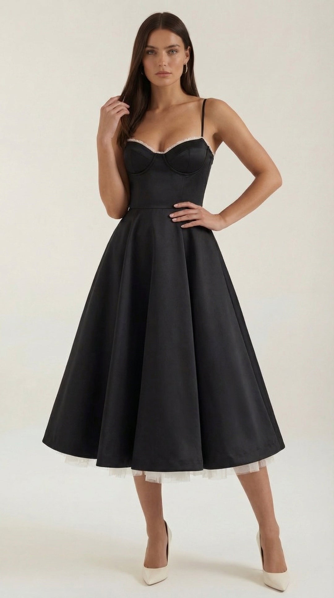 Isolde Tüll-Midikleid