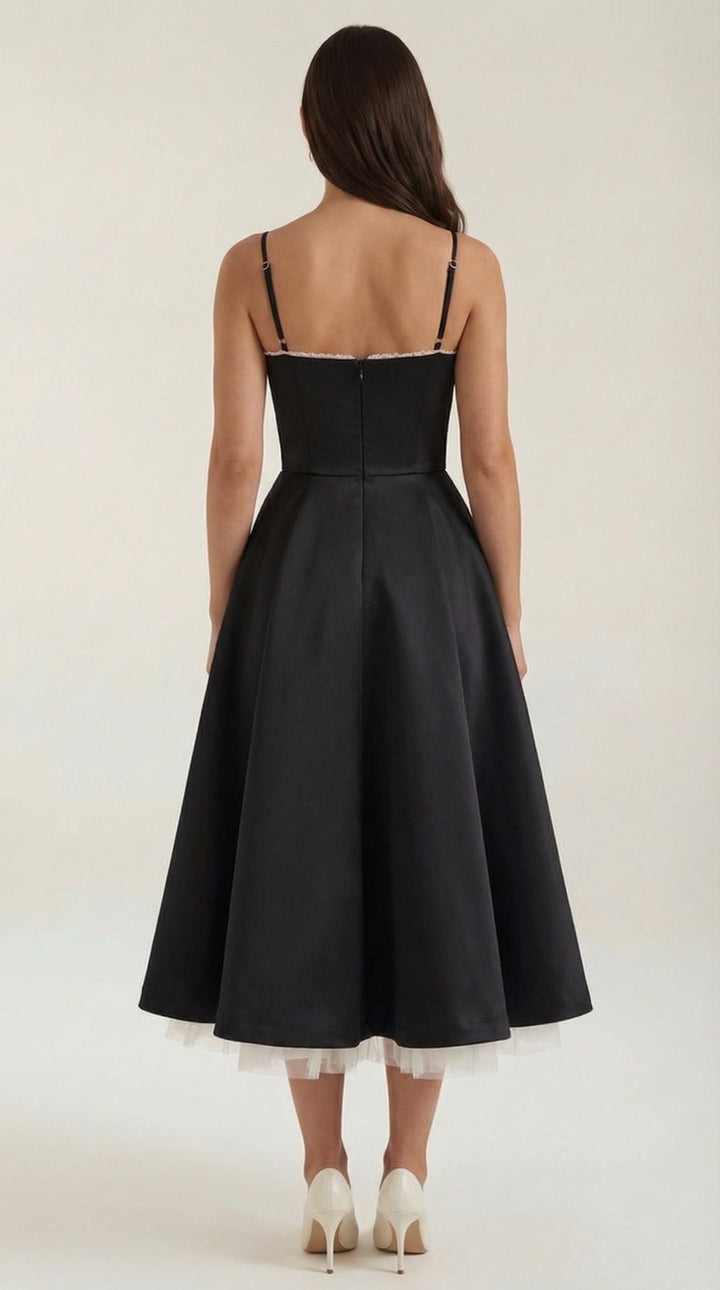 Isolde Tüll-Midikleid