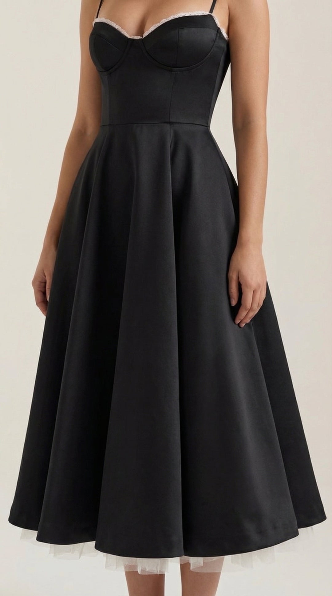 Isolde Tüll-Midikleid