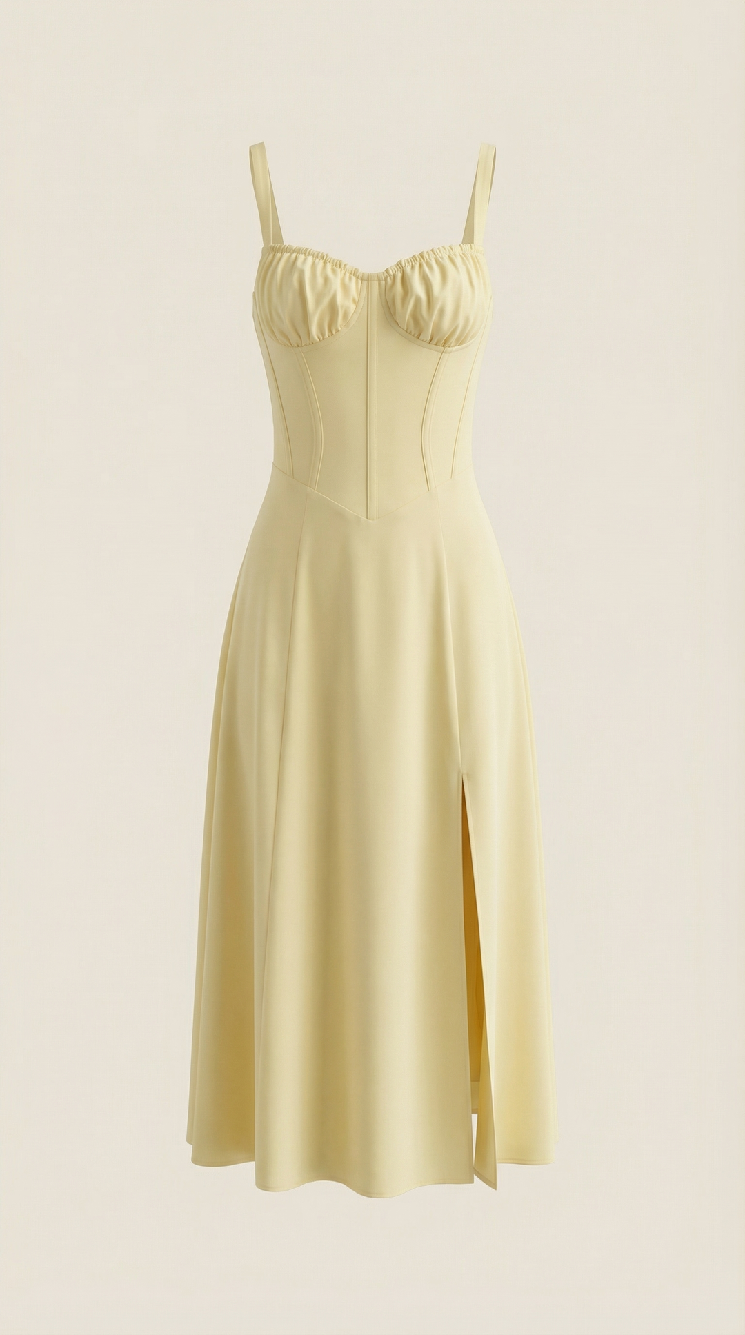 Jade Midikleid mit Schnürung