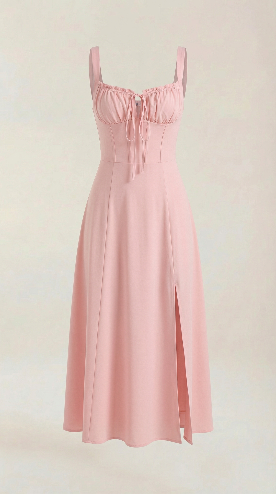Jade Midikleid mit Schnürung