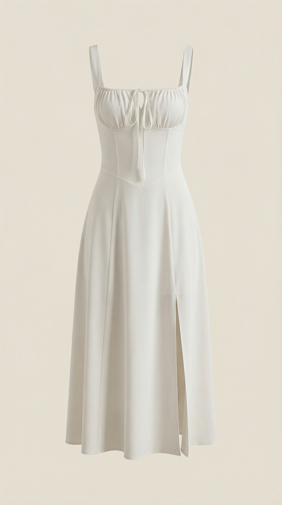 Jade Midikleid mit Schnürung