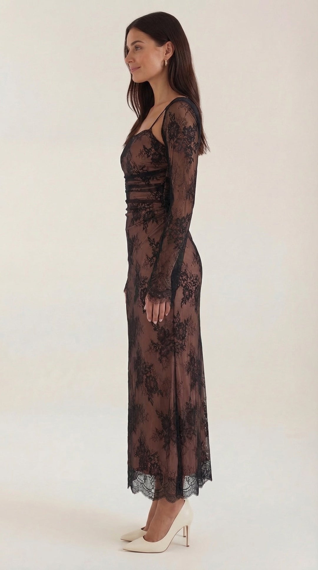 Nerissa Spitzen-Maxikleid