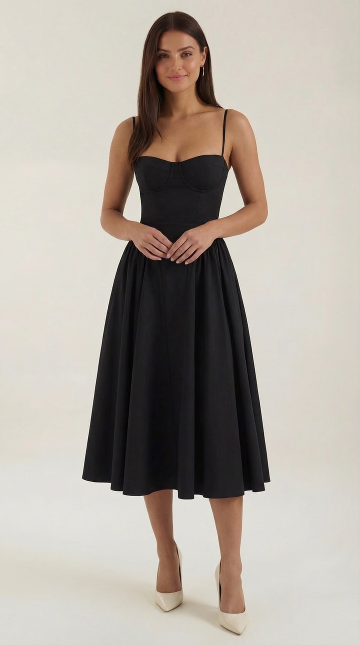Odette Korsett-Midikleid