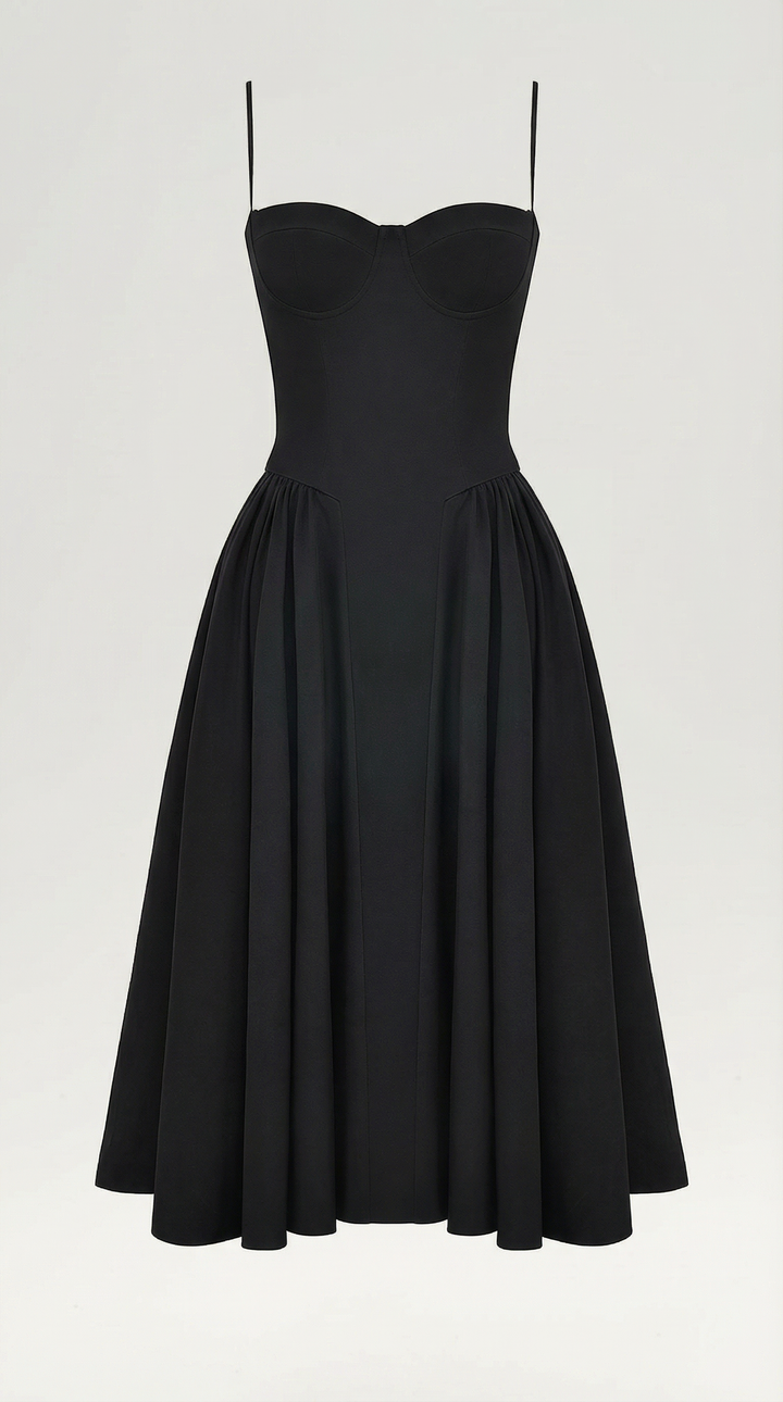Odette Korsett-Midikleid