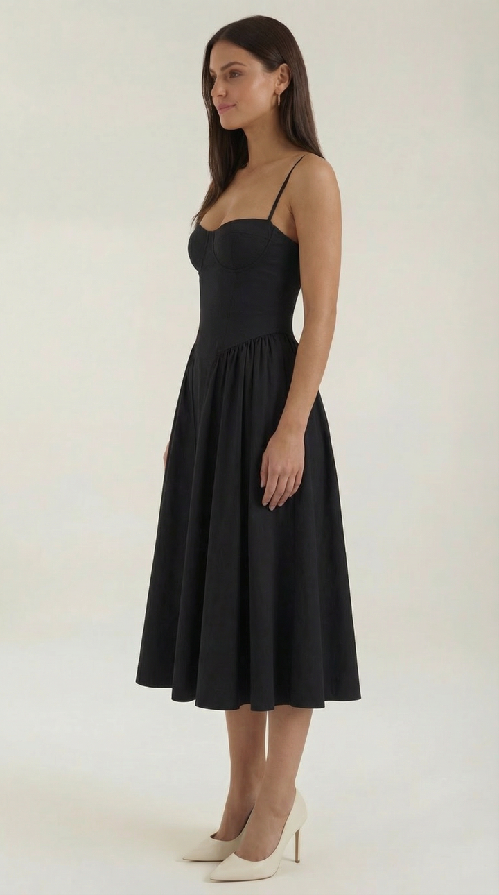 Odette Korsett-Midikleid