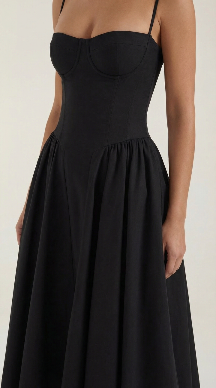 Odette Korsett-Midikleid