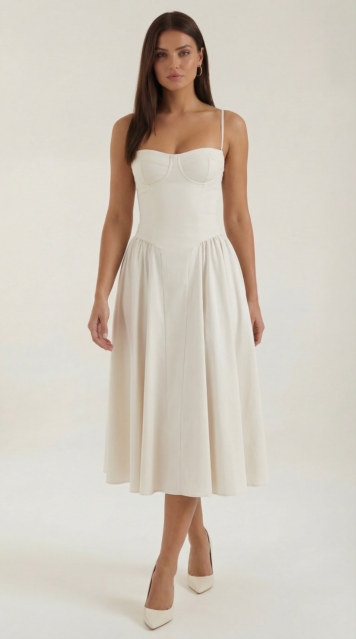 Odette Korsett-Midikleid