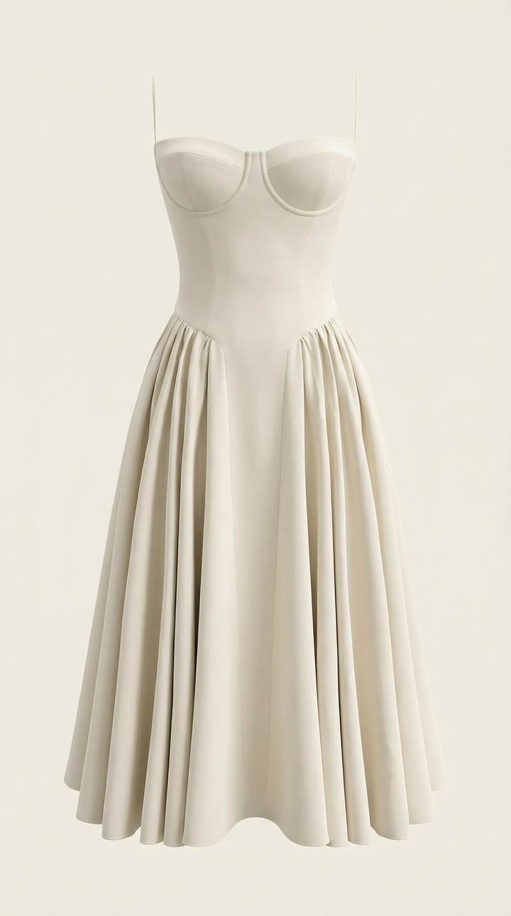 Odette Korsett-Midikleid